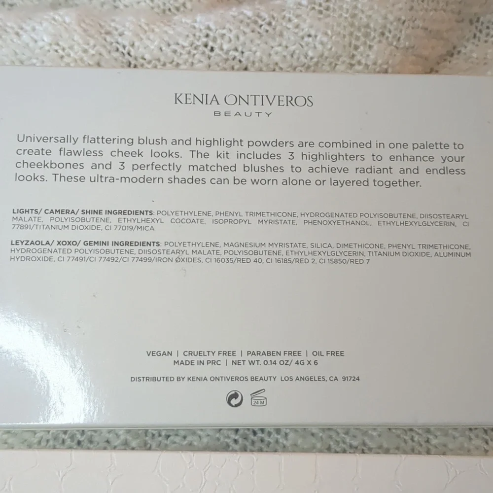 KENIA ONTIVEROS Beauty Blush And Shine Kit, 6x 4g/014oz